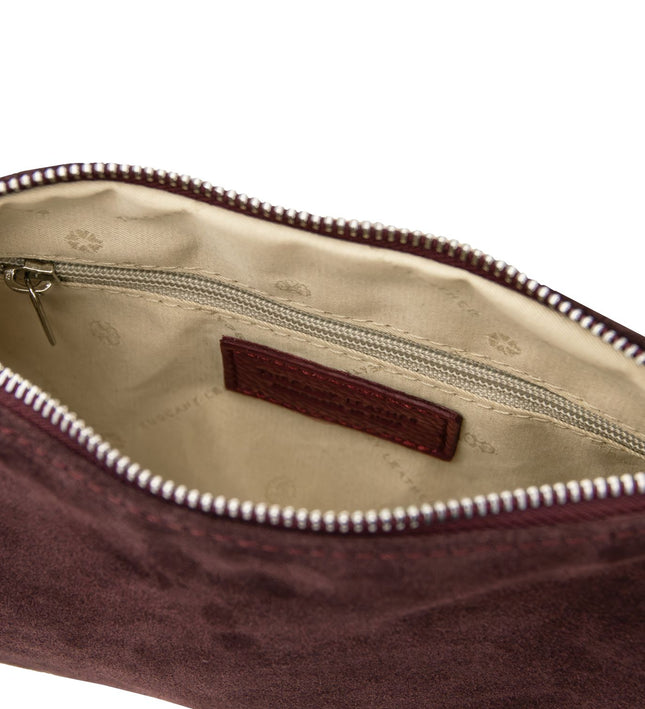 TL142495 – Nomade - Suede leren fringe clutch