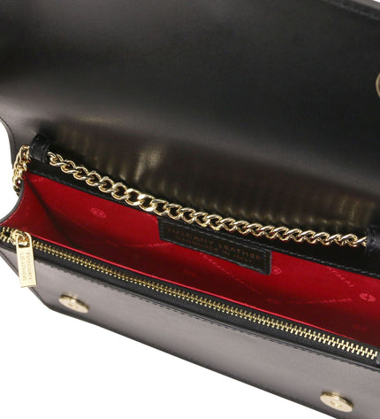 TL142505 – Opera - leren clutch with chain strap