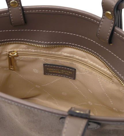 TL142261 – Glacette - Suede leren bucket bag