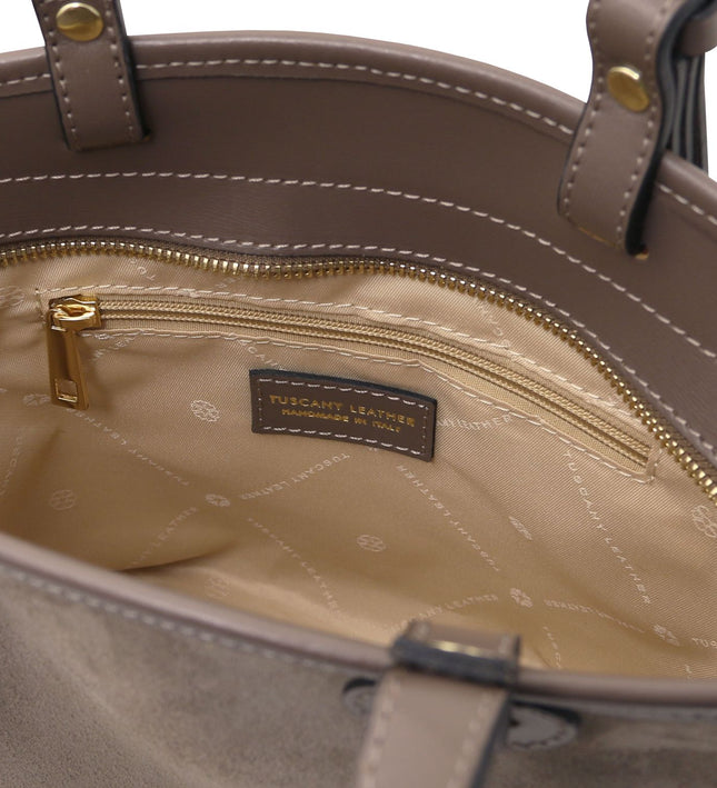 TL142261 – Glacette - Suede leren bucket bag