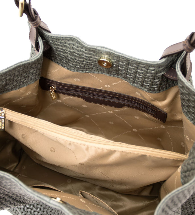 TL141573 – TL KeyLuck - Woven printed leren shopping bag