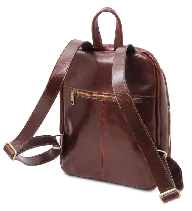 TL142049 – Perth - 2 Compartments leren backpack