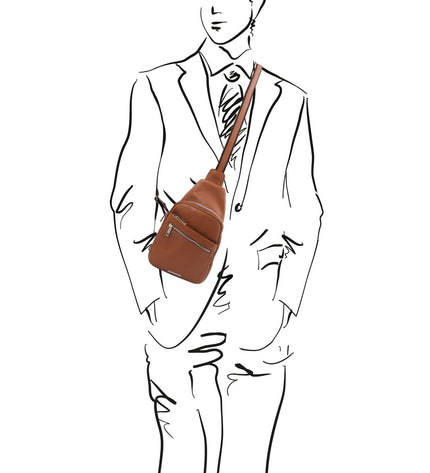 TL142022 – Albert - Soft leren crossover bag