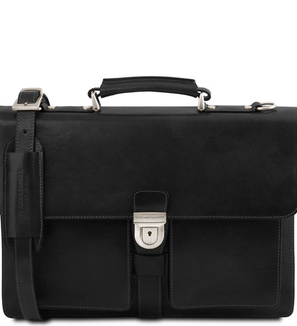 TL141825 – Assisi - leren briefcase 3 compartments