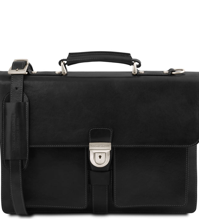 TL141825 – Assisi - leren briefcase 3 compartments