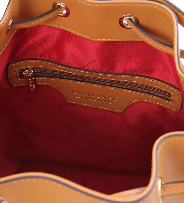 TL141531 – Vittoria - leren bucket bag
