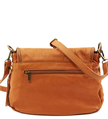 TL141223 – TL Bag - Soft leren shoulder bag with tassel detail