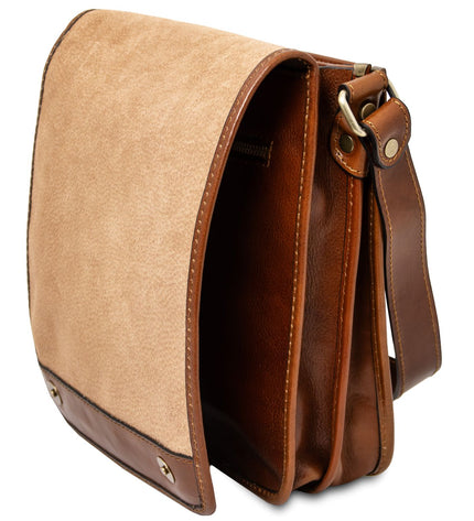 TL141255 – TL Messenger - Two compartments leren shoulder bag