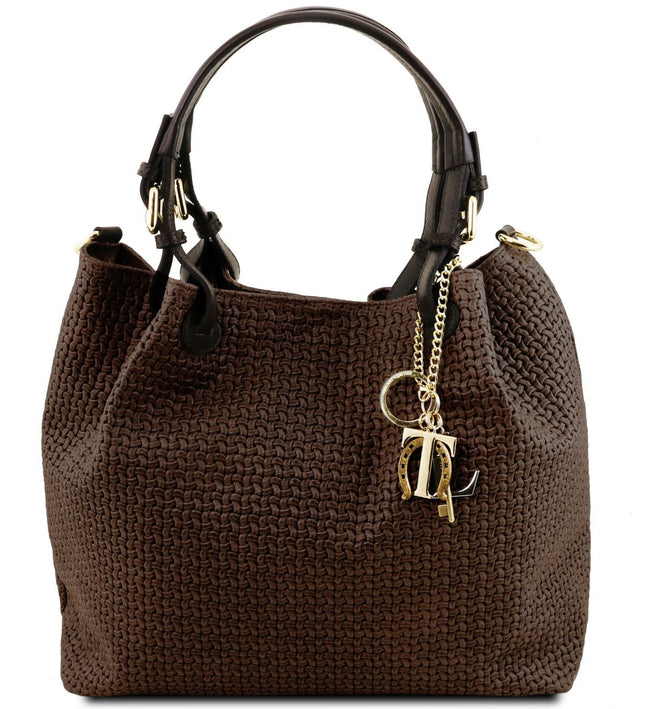 TL141573 – TL KeyLuck - Woven printed leren shopping bag