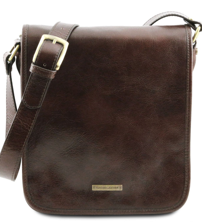 TL141255 – TL Messenger - Two compartments leren shoulder bag