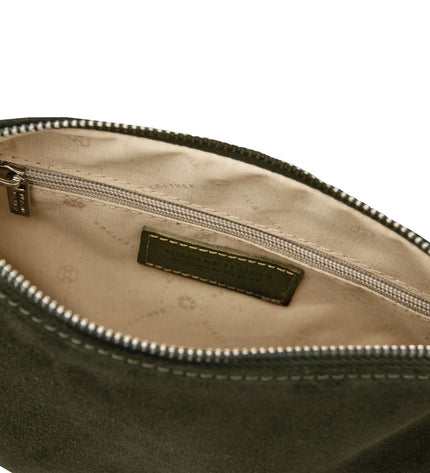 TL142495 – Nomade - Suede leren fringe clutch