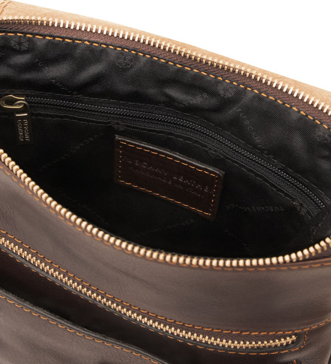 TL141407 – Jimmy - leren crossbody bag for men with front pocket