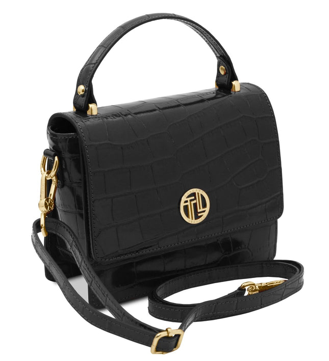 TL142503 – Croque - Croc print leren handbag