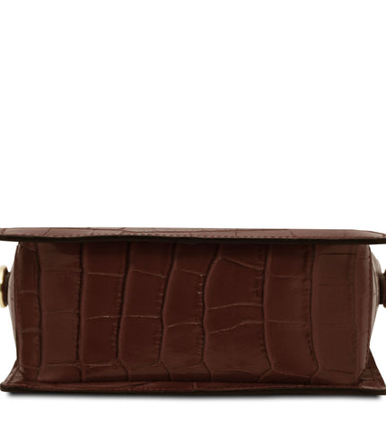 TL142503 – Croque - Croc print leren handbag