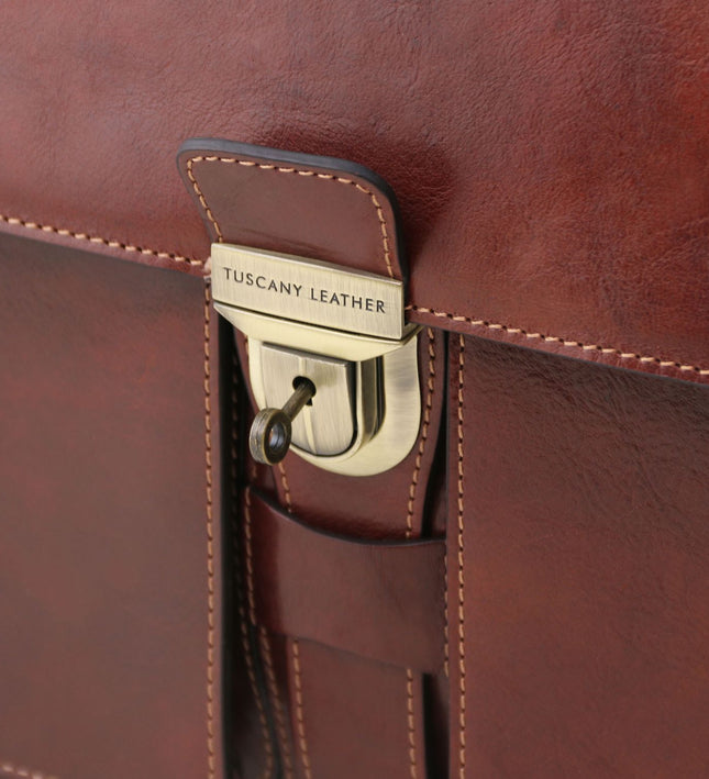 TL141825 – Assisi - leren briefcase 3 compartments