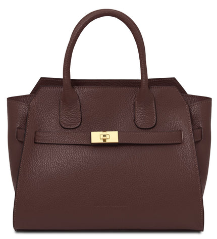 TL142507 – Origami - leren tote