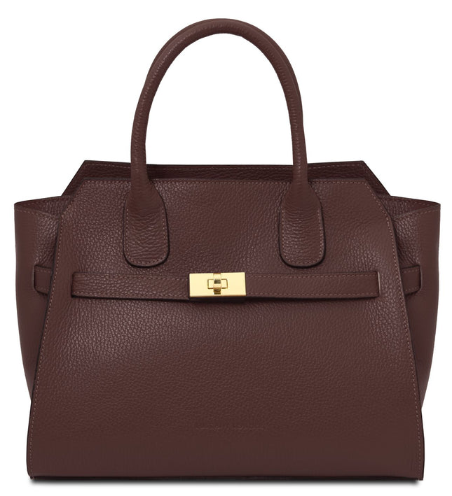 TL142507 – Origami - leren tote