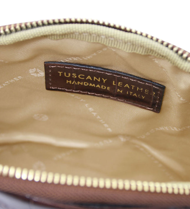 TL142514 – Vera - Croc print leren toiletry case