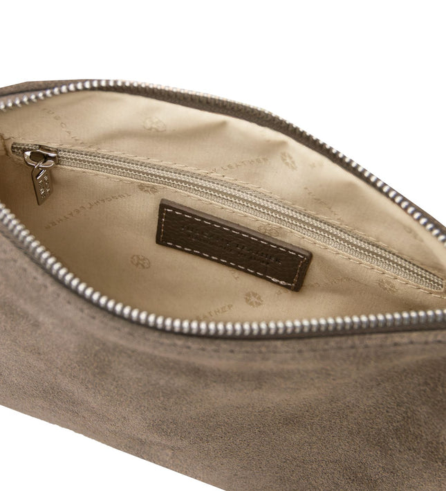 TL142495 – Nomade - Suede leren fringe clutch