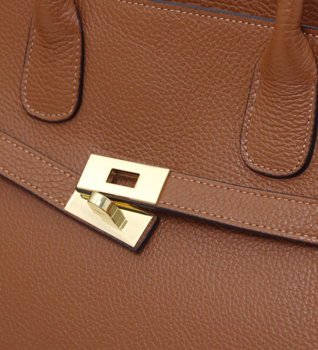 TL142507 – Origami - leren tote