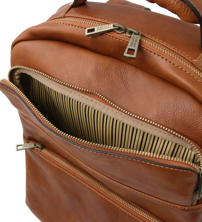 TL142205 – Melbourne - leren laptop backpack