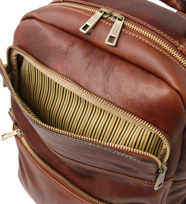 TL142205 – Melbourne - leren laptop backpack