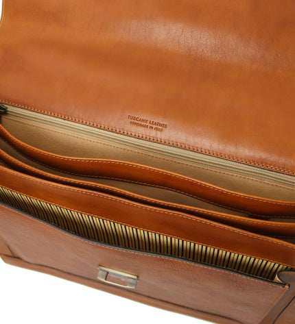 TL142448 – Cremona - leren briefcase 3 compartments