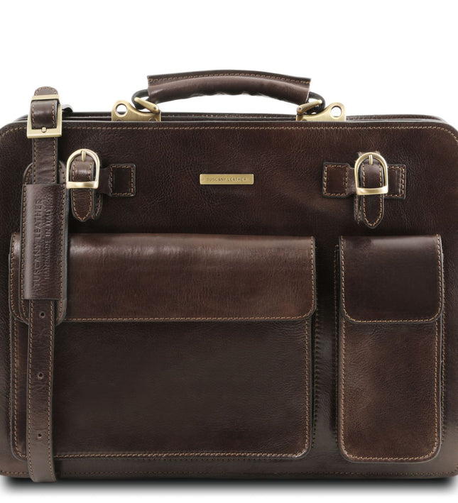 TL141268 – Venezia - leren briefcase 2 compartments