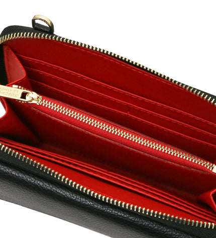 TL142433 – Urania - leren wallet/phone holder with strap