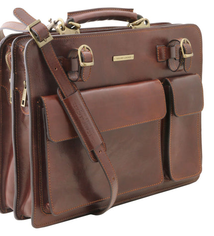 TL141268 – Venezia - leren briefcase 2 compartments