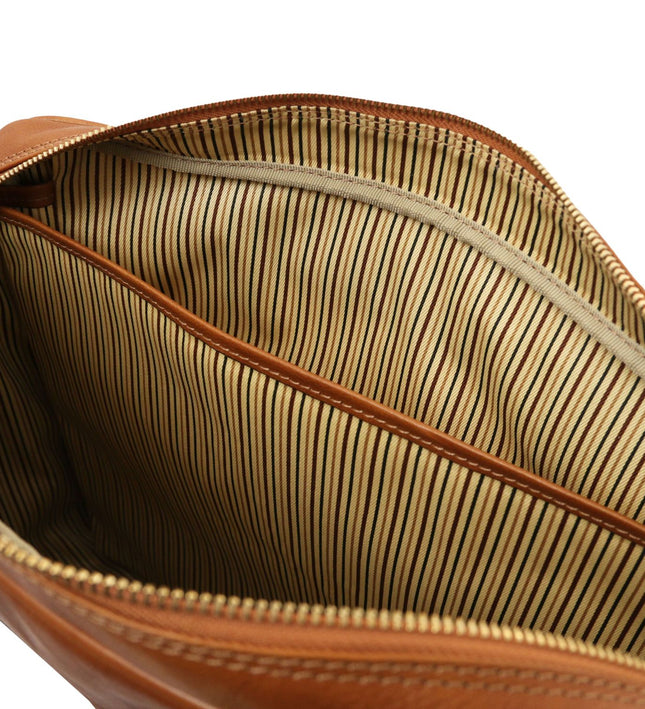 TL142427 – Pisa - leren laptop briefcase with front pocket