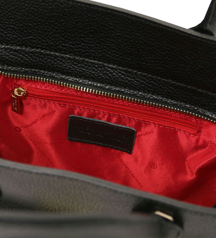 TL142507 – Origami - leren tote