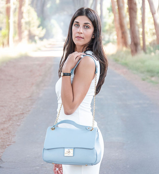 TL142353 – Elettra - Soft leren shoulder bag