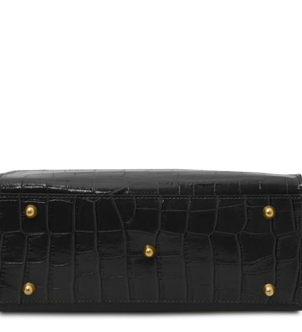 TL142504 – Croque - Croc print leren handbag