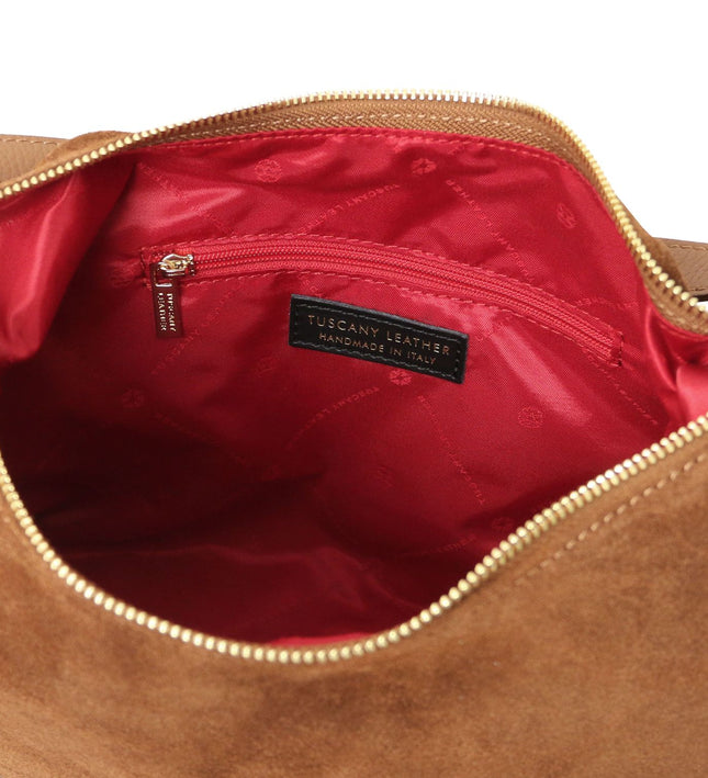 TL142419 – Sierra - Suede leren shoulder bag