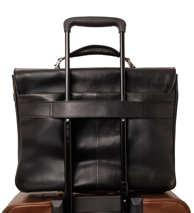 TL142067 – Alessandria - leren multi compartment TL SMART laptop briefcase