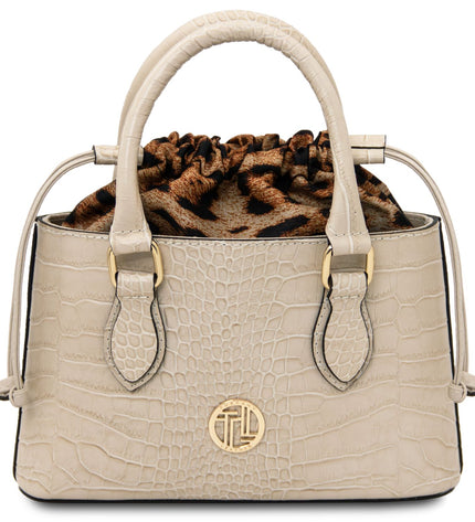 TL142510 – Croque - Croc print leren handbag