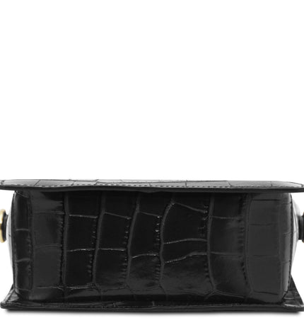 TL142503 – Croque - Croc print leren handbag