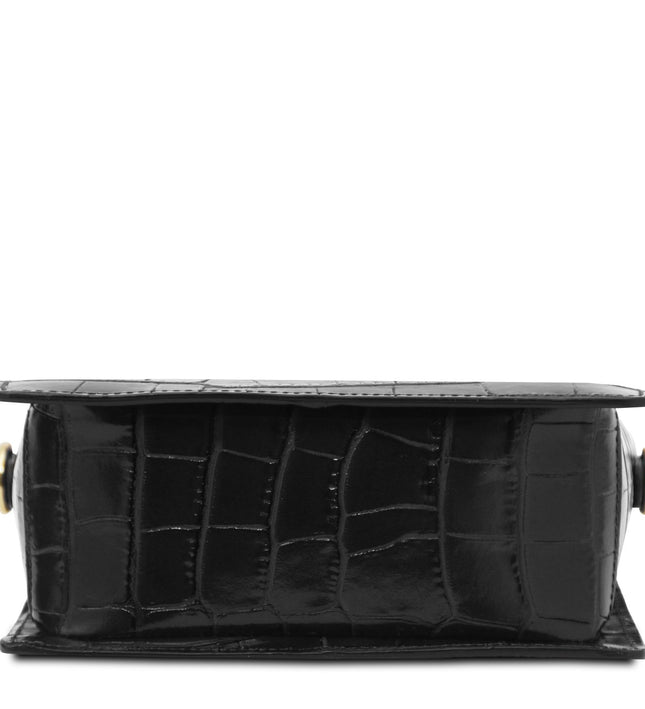 TL142503 – Croque - Croc print leren handbag