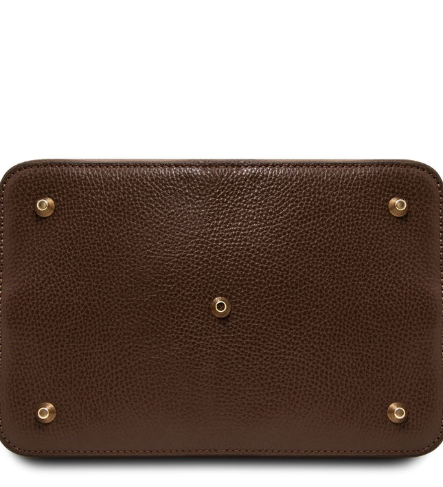 TL142476 – Minerva - leren bucket bag