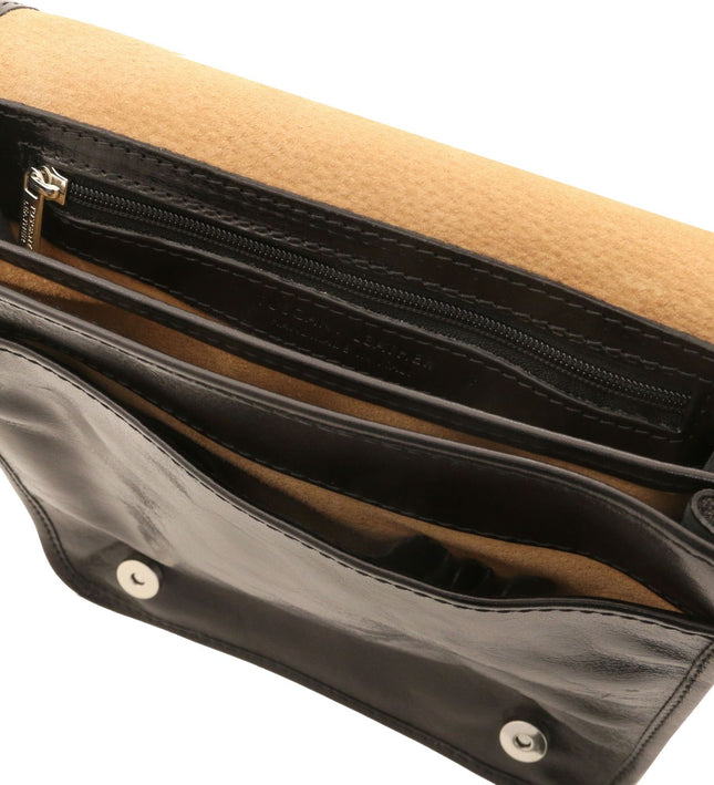 TL141255 – TL Messenger - Two compartments leren shoulder bag
