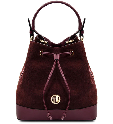 TL142476 – Minerva - leren bucket bag