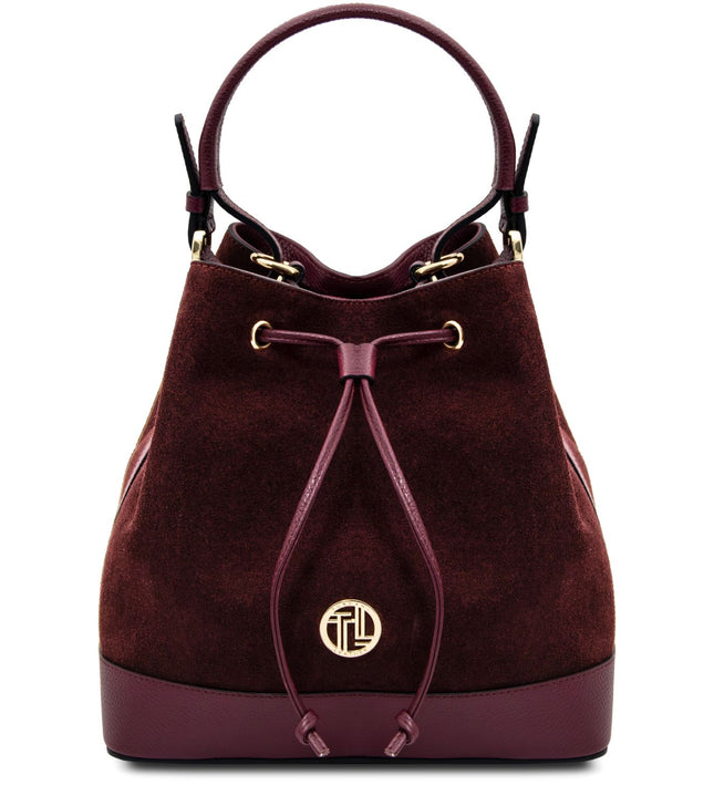 TL142476 – Minerva - leren bucket bag